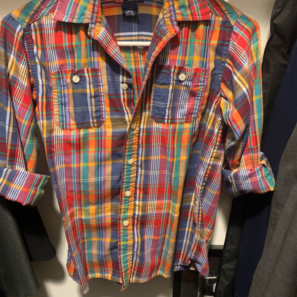 Boys summer plaid size 8